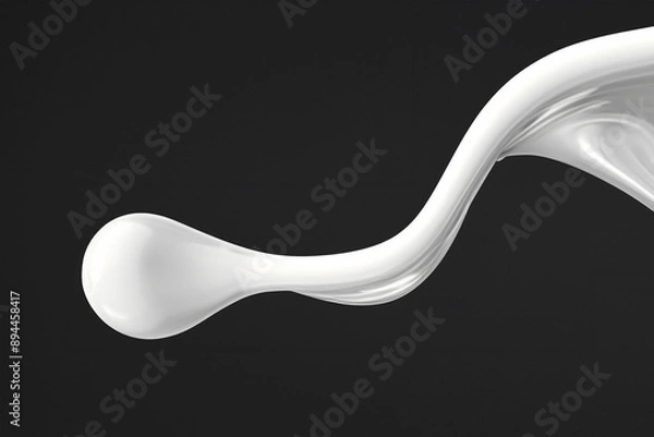 Obraz 흐르는 액체 하얀 우유
