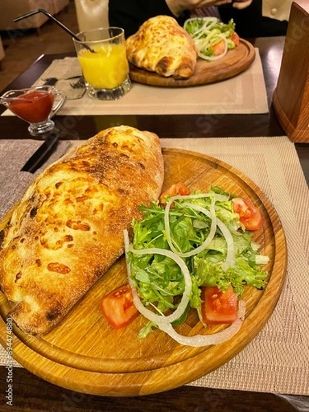 Obraz spinach and cheese pie
