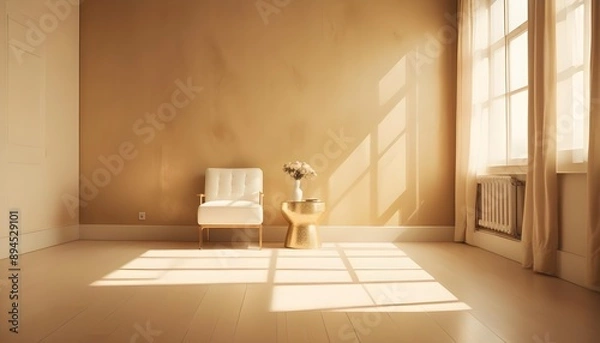 Obraz Photo interior modern design room 3d illustration
