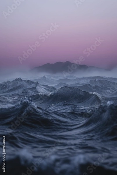 Fototapeta Abstract mountain art, showcasing innovative and distinctive representations of mountains through the lens of abstract creativity.