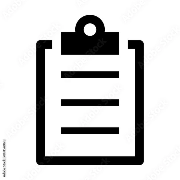 Fototapeta clipboard icon vector illustration graphic design