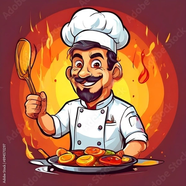 Obraz cartoon chef vector