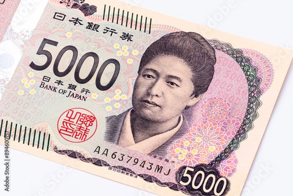 Obraz 五千円札のアップ
