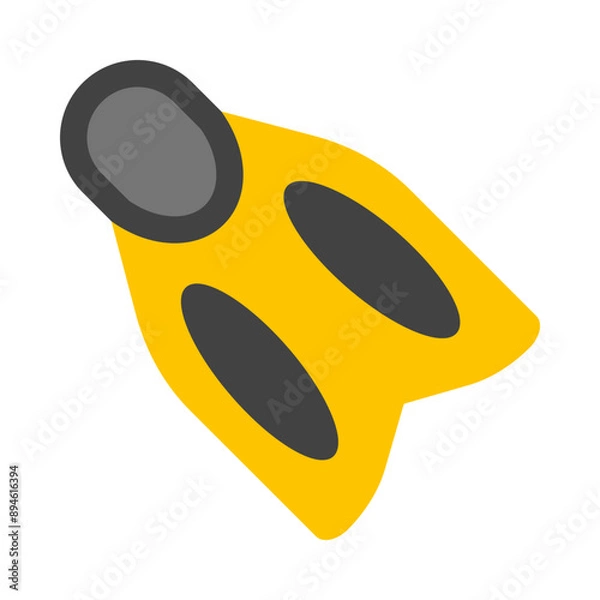 Fototapeta Flippers Flat Icon