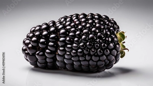 Fototapeta araffe blackberries are on a white surface with a