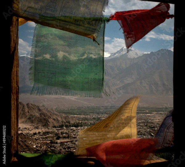 Obraz view from the window in the mountains