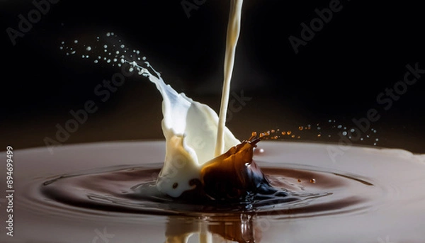 Fototapeta コーヒーとミルク, カフェオレ