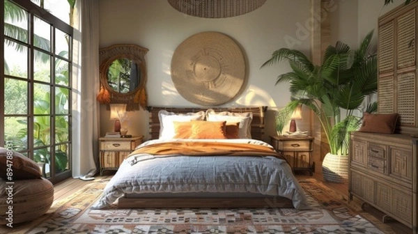 Obraz Bohemian Bedroom Interior