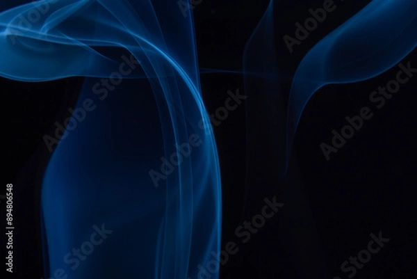 Fototapeta A photo of smoke that has a beautiful billowing appearance. Suitable for making background images.