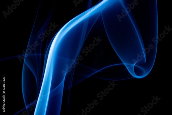 Fototapeta A photo of smoke that has a beautiful billowing appearance. Suitable for making background images.