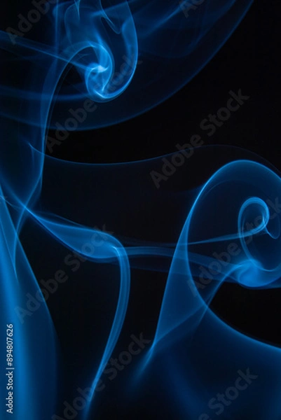 Fototapeta A photo of smoke that has a beautiful billowing appearance. Suitable for making background images.