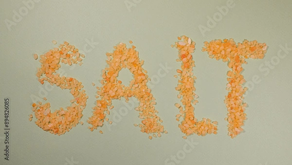 Obraz Salt inscription