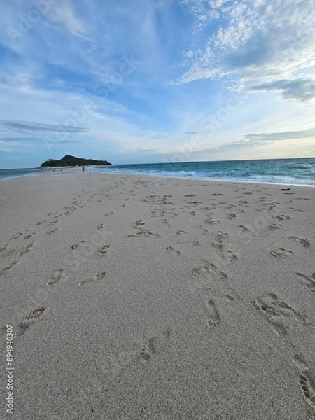 Obraz footprints on the sand