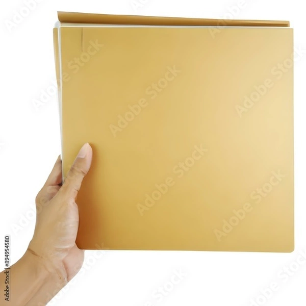 Fototapeta hand holding blank envelope, minimal design