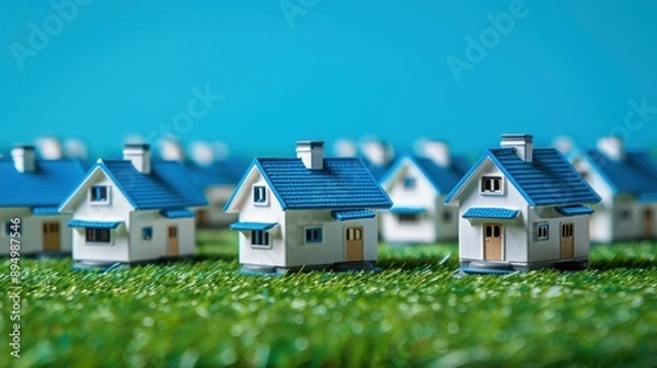 Obraz The miniature model houses