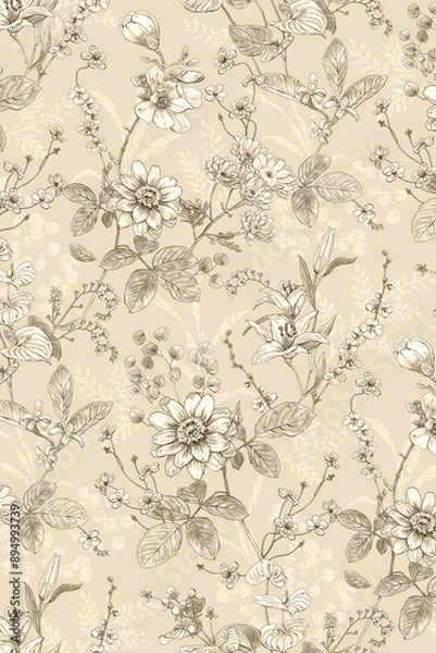 Obraz seamless floral pattern
