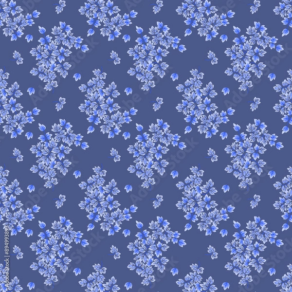Fototapeta seamless pattern with snowflakes