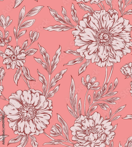 Obraz seamless floral pattern