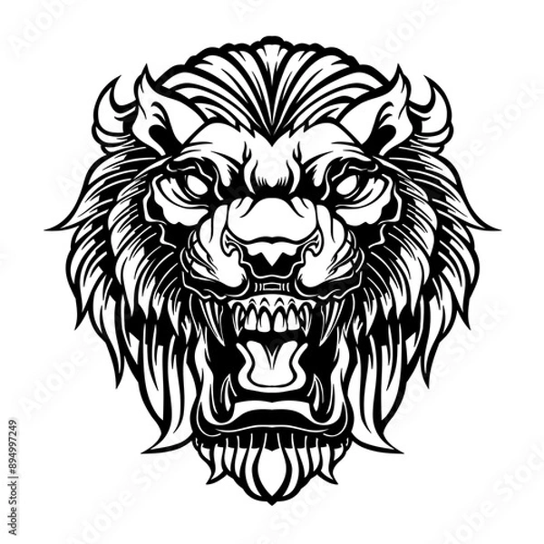 Obraz Lion Head Mascot.	