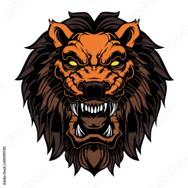 Obraz Lion Head Mascot.	