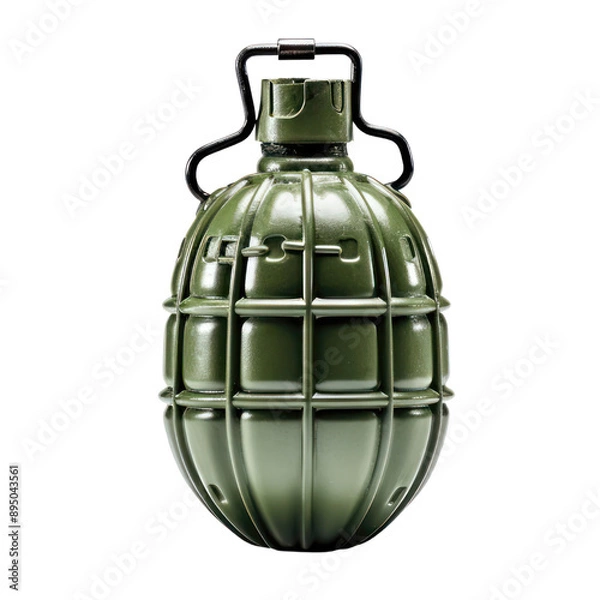 Fototapeta hand grenade isolate transparent background