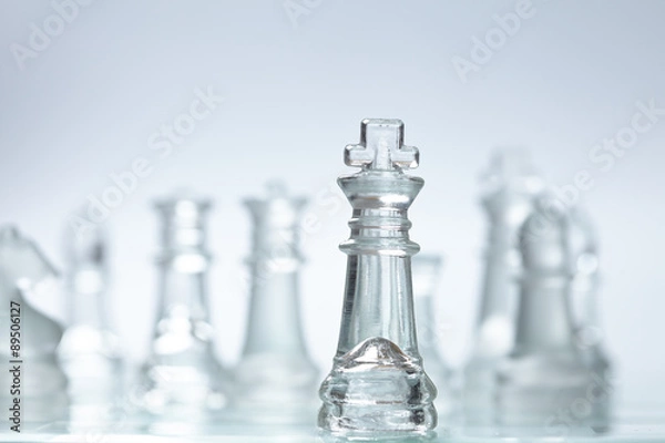 Obraz glass chess