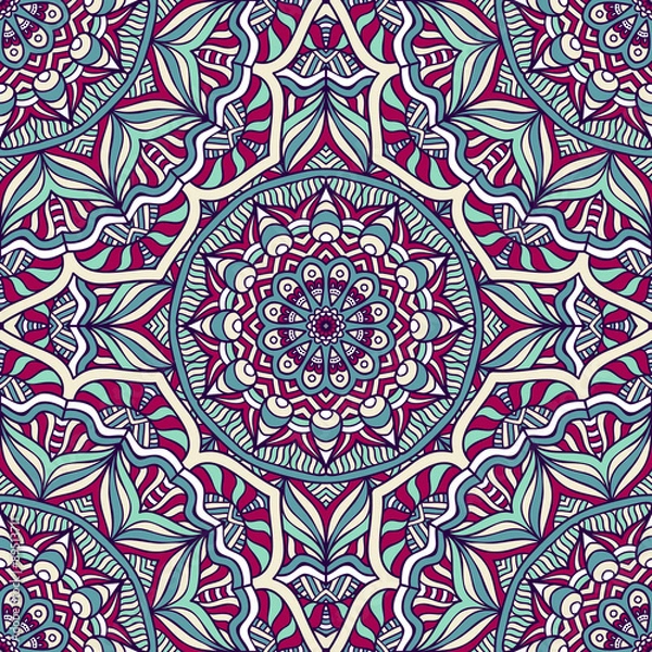 Obraz Ethnic floral seamless pattern