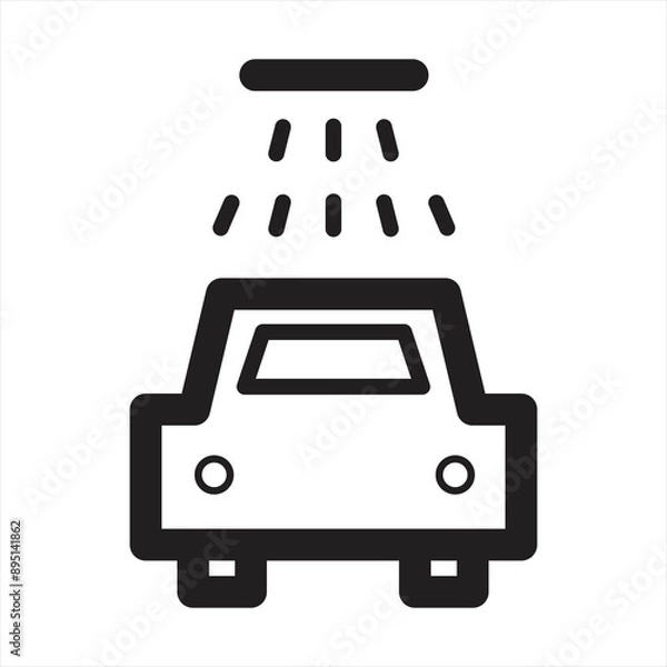 Fototapeta car wash icon for your website, mobile, presentation, and logo design.