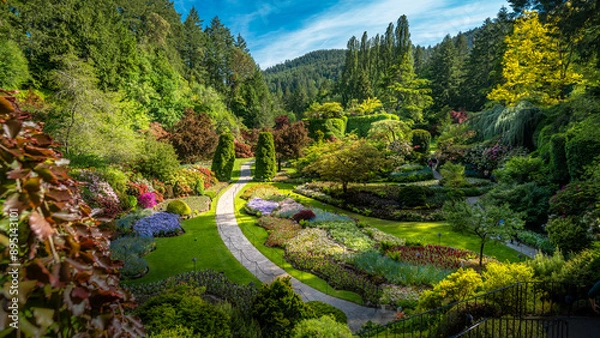 Obraz Sunken garden at Butchart Gardens