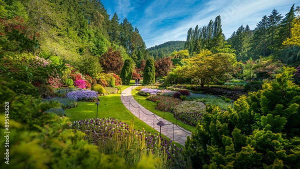 Obraz Sunken garden at Butchart Gardens