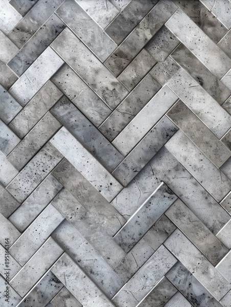 Fototapeta Tiled Floor Close Up