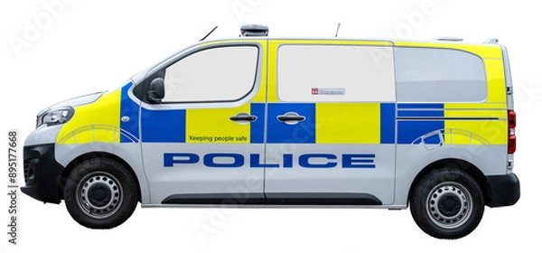 Obraz Isolated UK Police Van