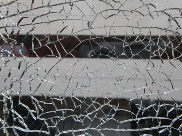 Obraz Cracked Glass Background