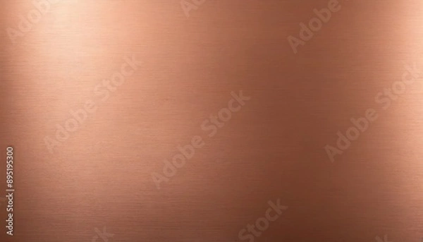 Obraz A brushed copper surface with linear grain patterns and a soft, matte shiny finish. Multiple variations available 