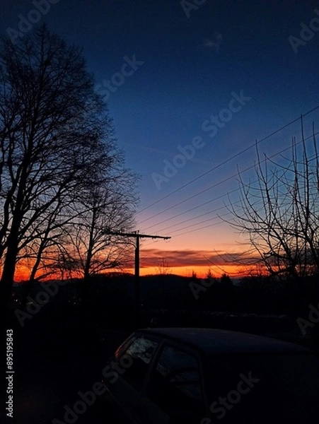 Obraz suburban sunrise