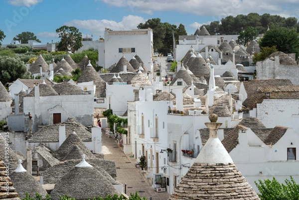 Obraz Trulli of Alberobello, a UNESCO heritage site.