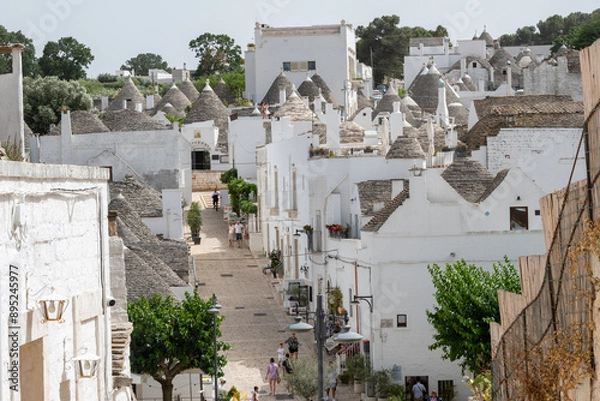 Obraz Trulli of Alberobello, a UNESCO heritage site.