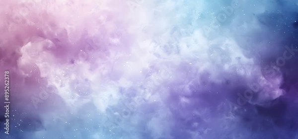 Fototapeta Soft Blue and Purple Background with Minimalist Art Style