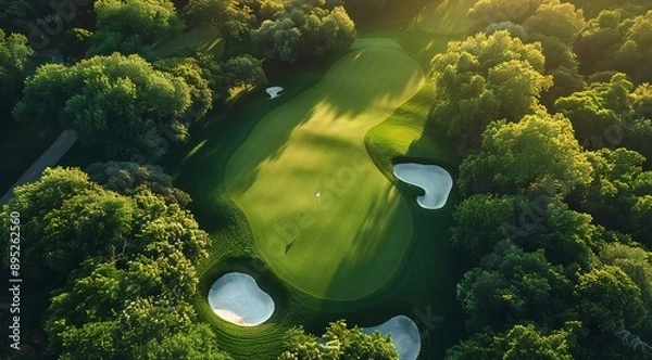 Obraz Golf Course Aerial View