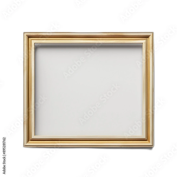 Obraz Refined Minimalistic Gold Wall with Thin Profile