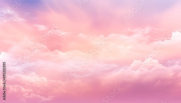 Obraz pink sky and clouds