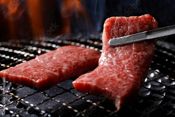 Obraz 焼肉イメージ　網焼き