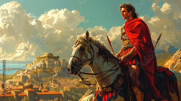 Fototapeta Alexander the Great on Bucephalus – Conquest and Legacy