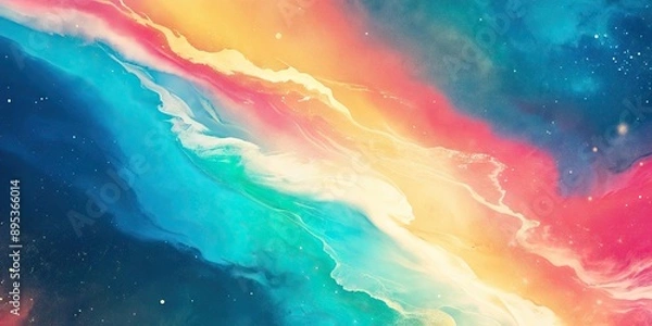 Obraz Abstract painting representing flowing water