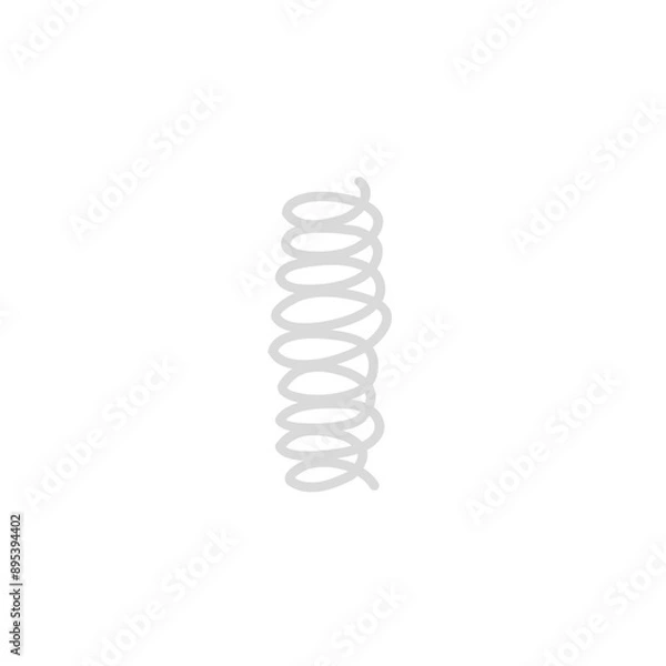 Fototapeta spring coil vector element