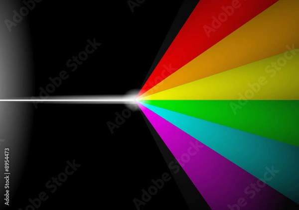 Obraz Widmo światła białego