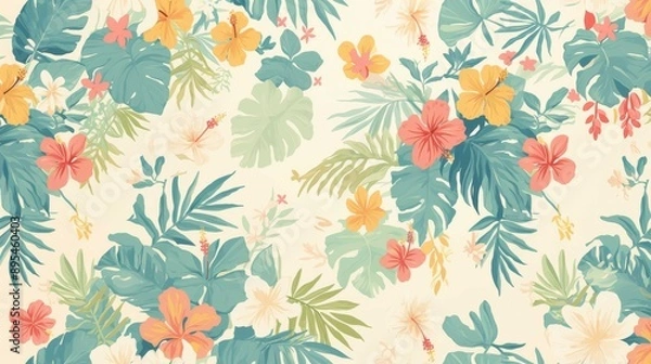 Obraz Aloha State with a whimsical pattern
