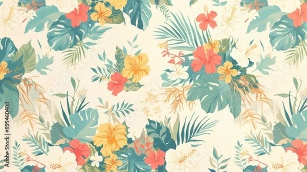 Obraz Aloha State with a whimsical pattern