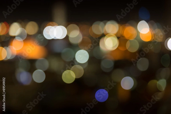 Obraz abstract bokeh in city scape background
