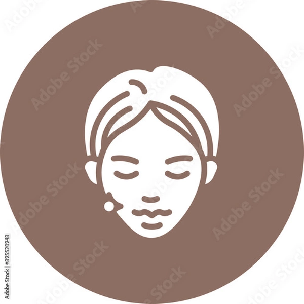 Fototapeta Aesthetic Consult icon vector image. Can be used for Plastic and Cosmetic Surgery.